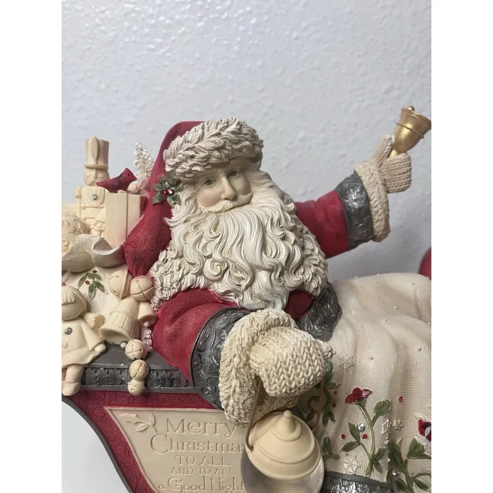 RARE Enesco The Heart Of Christmas Masterpiece Santa With Sleigh 4057643 Retired